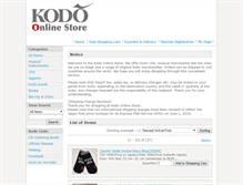 Tablet Screenshot of kodo.shop.multilingualcart.com